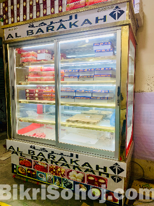 কাস্টম মেড সম্পূর্ণ SS বডির 2-টোন ডিসপ্লে ফ্রিজ